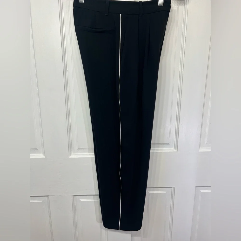 Aritzia Babaton Single Stripe Cropped Pants Trousers Black Size 0_7
